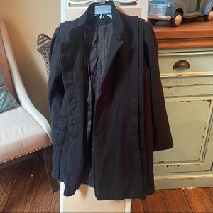 90s Women’s Black Wool Winter Coat 🐝